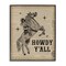 Stupell Industries Howdy Y'all Vintage Newspaper Framed Giclee Wall Art Design by Daniela Santiago